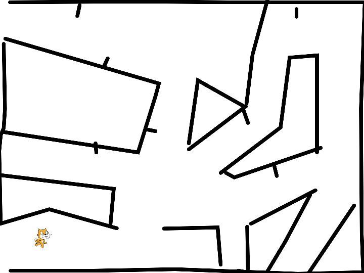 小猫走迷宫.,51bc,我要编程,51编程,scratch3.0,我要编程平台